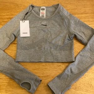 Grey gymshark long sleeve